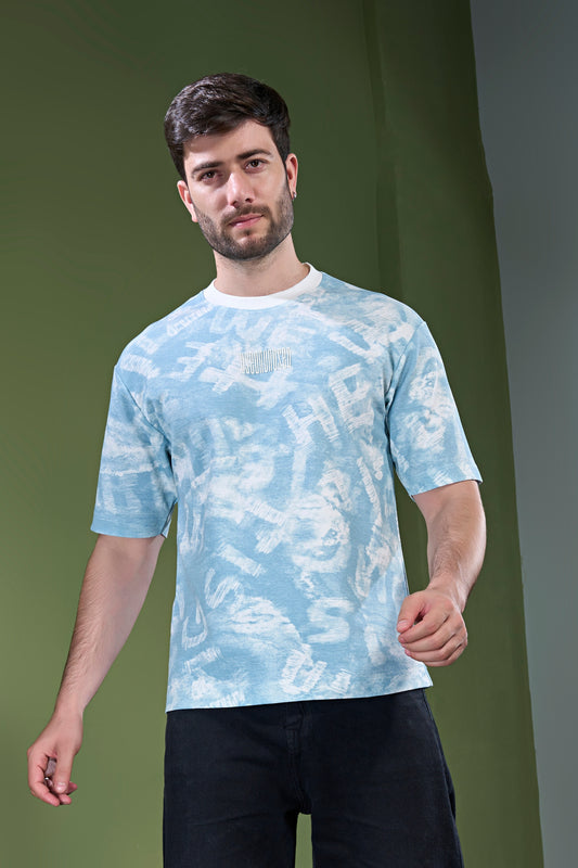 Cool Blue - Aop Core Oversize T-shirt