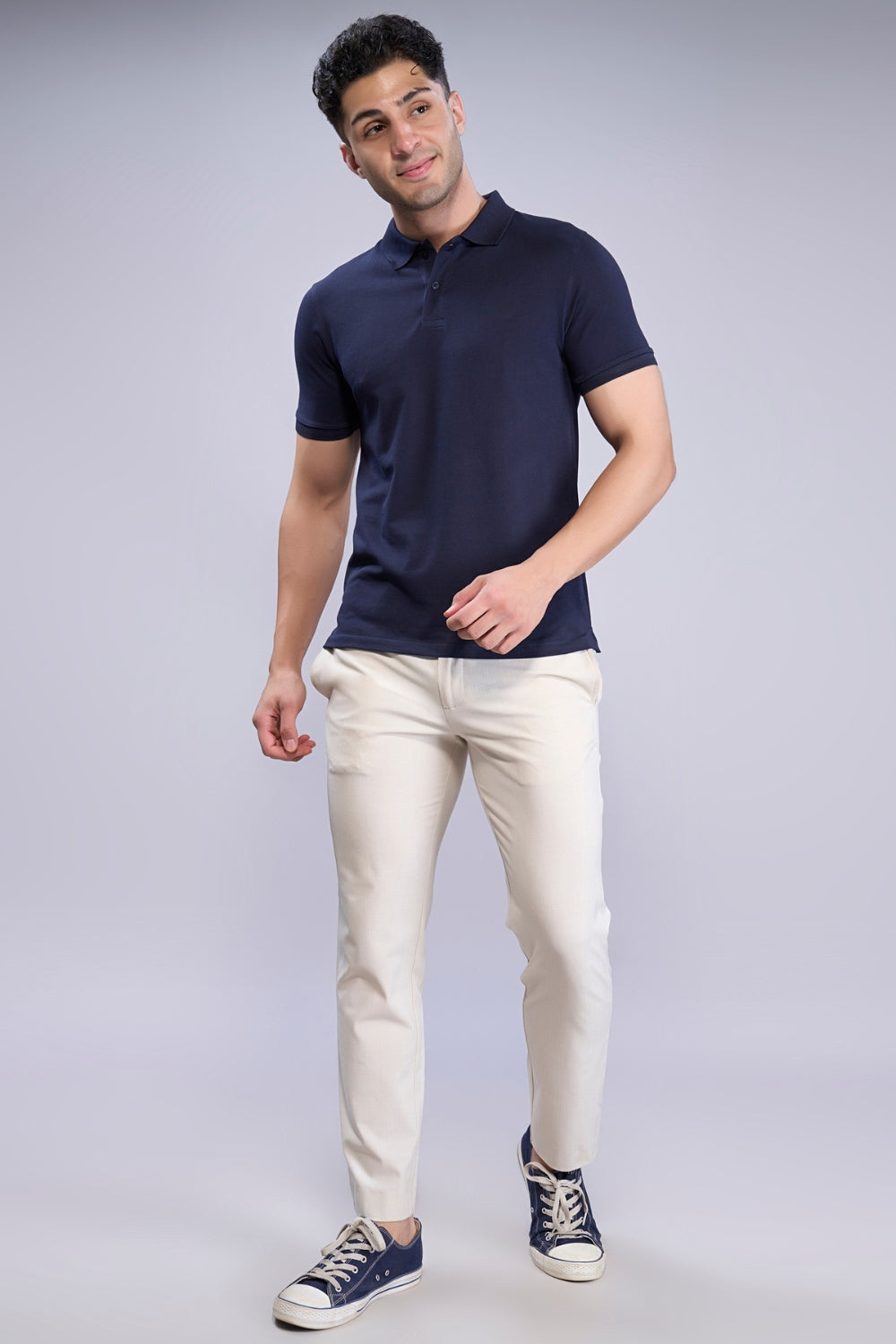Teal Navy - Zyric Polo