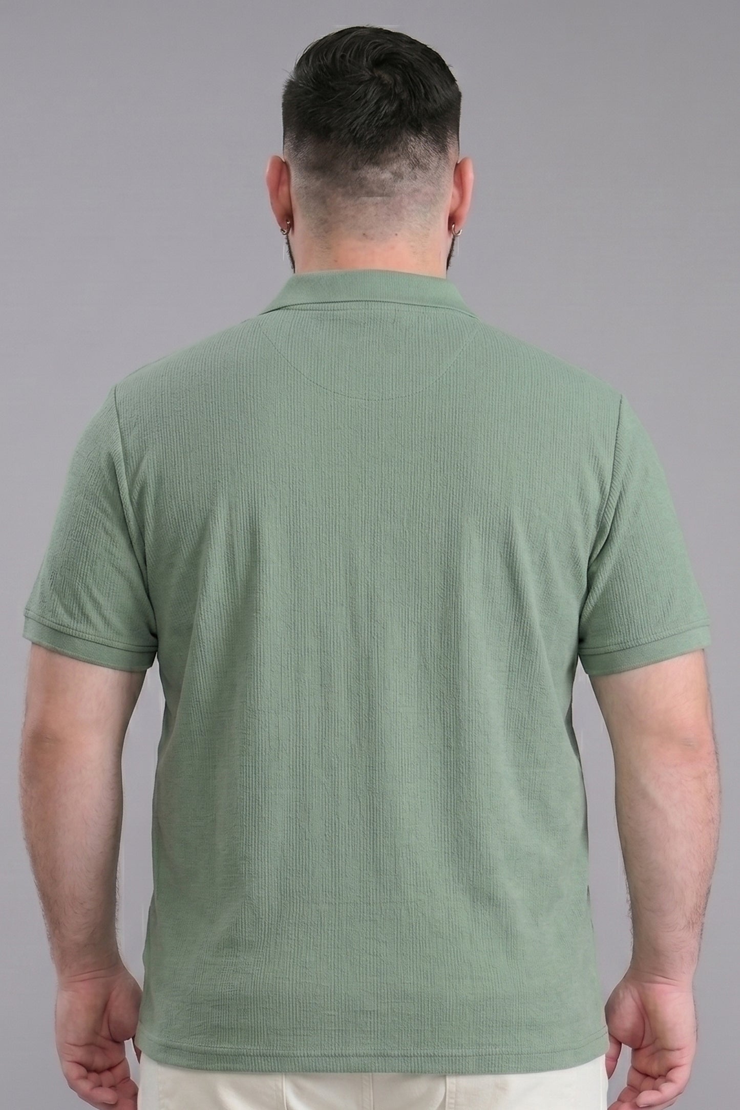 Mint - Zyric Pocket Polo Plus Size