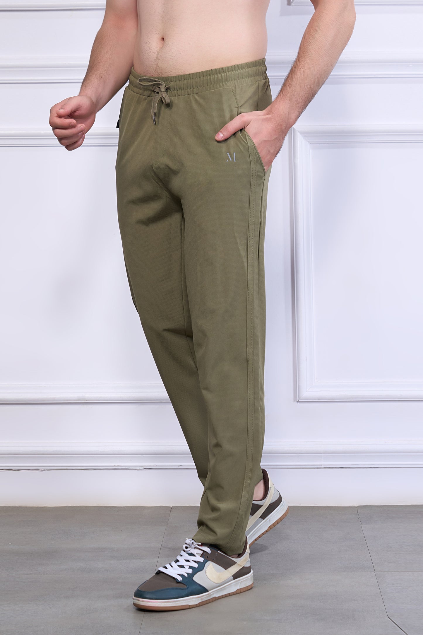 Drawstring Olive Green 365 Track Pant
