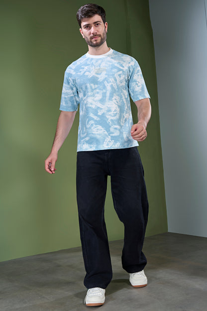 Cool Blue - Aop Core Oversize T-shirt