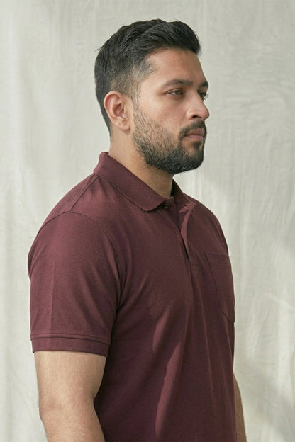Teak - Zyric Pocket Polo Plus Size