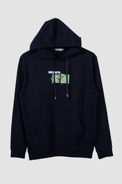 Black Nonebyte - Full Sleeve Hoodie