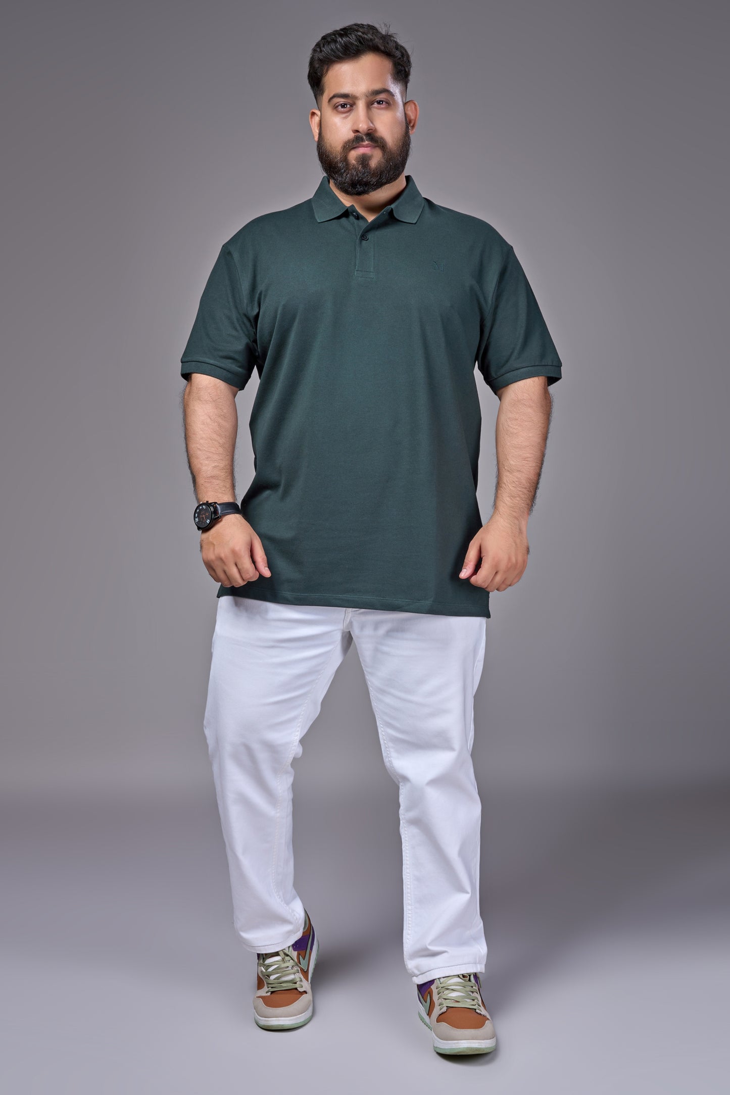 June Green - Cotton Pique Polo Polo Size