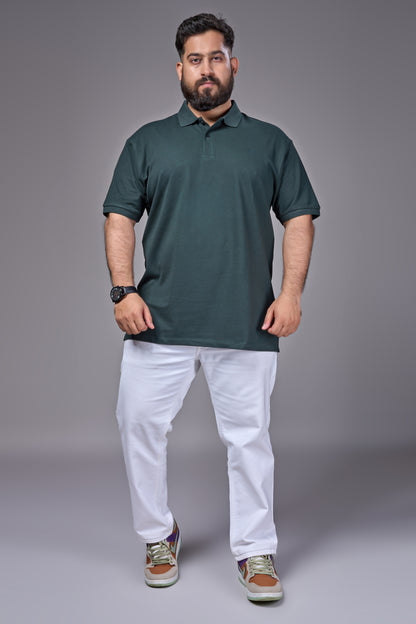 June Green - Cotton Pique Polo Polo Size