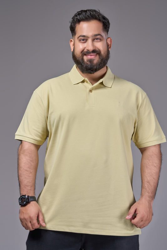 Sage Green - Cotton Pique Polo Plus Size