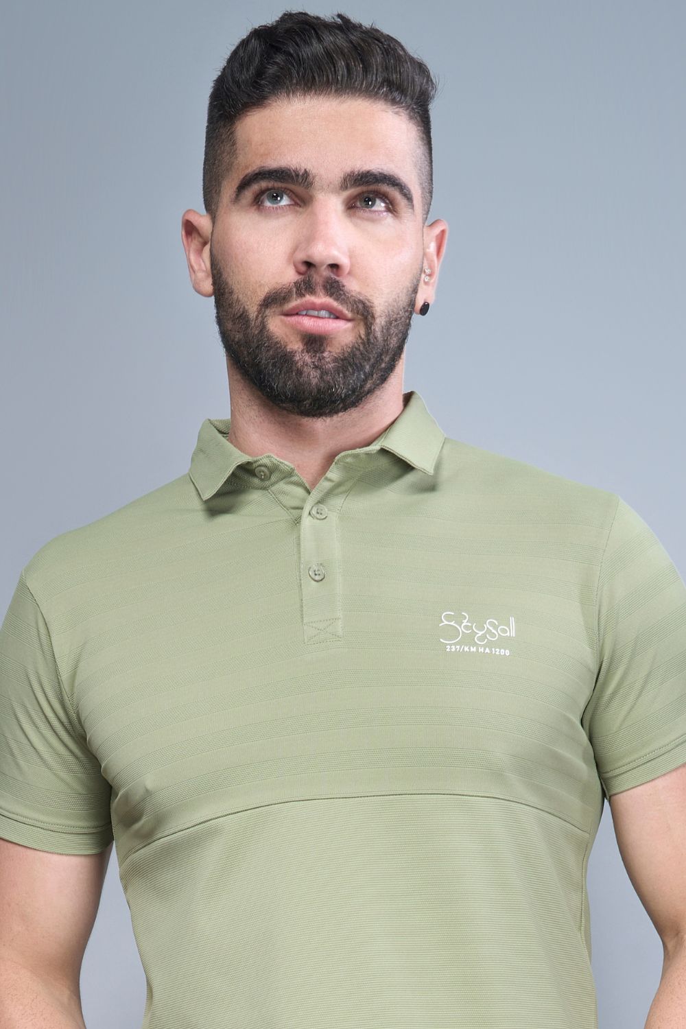 Fern Green Constructed Polo T-shirt  Maxzone Clothing   