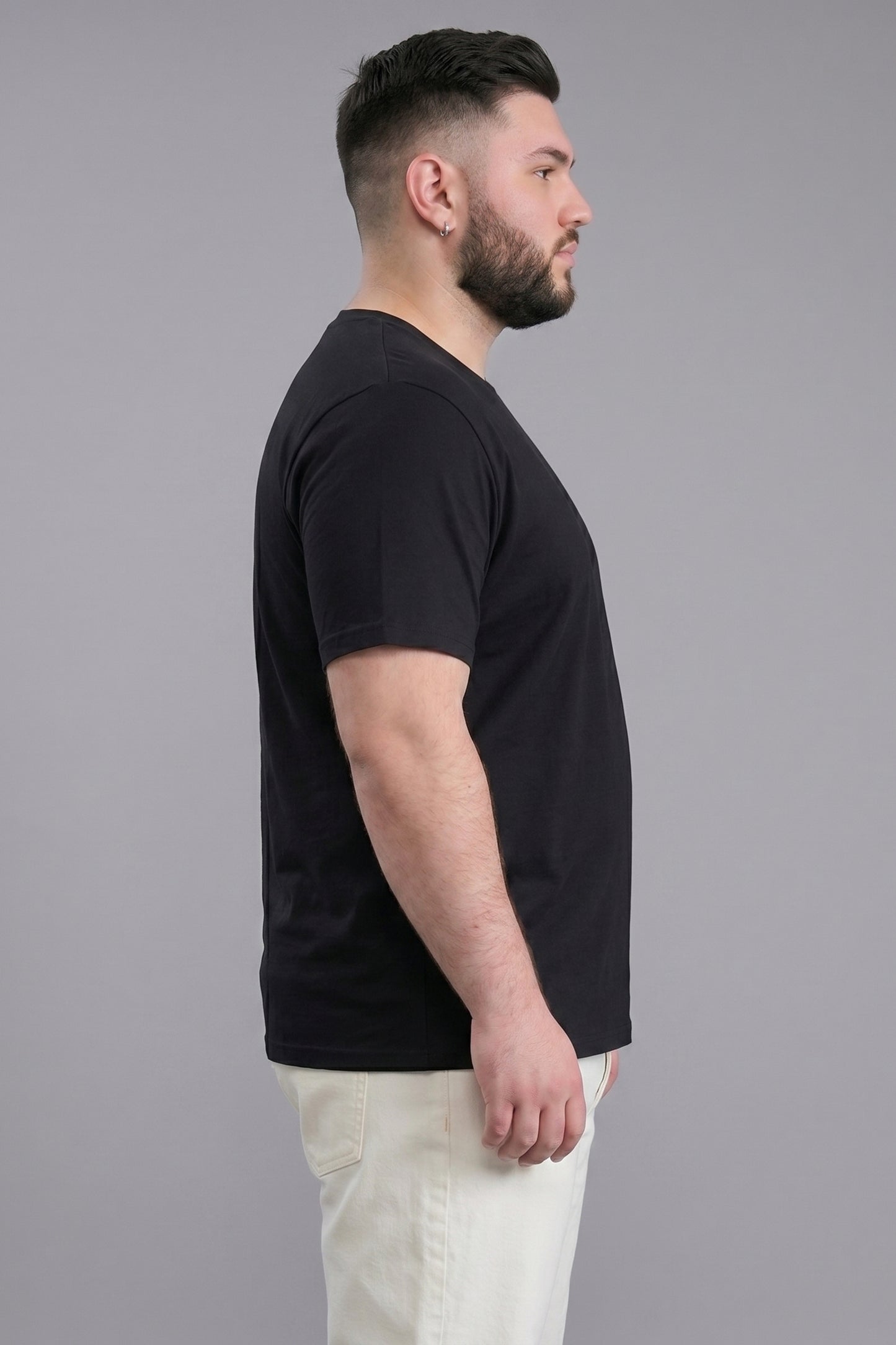 Black Cotton IQ Basics Plus Size