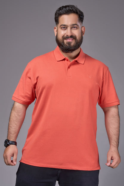 Carrot - Cotton Pique Polo Plus Size
