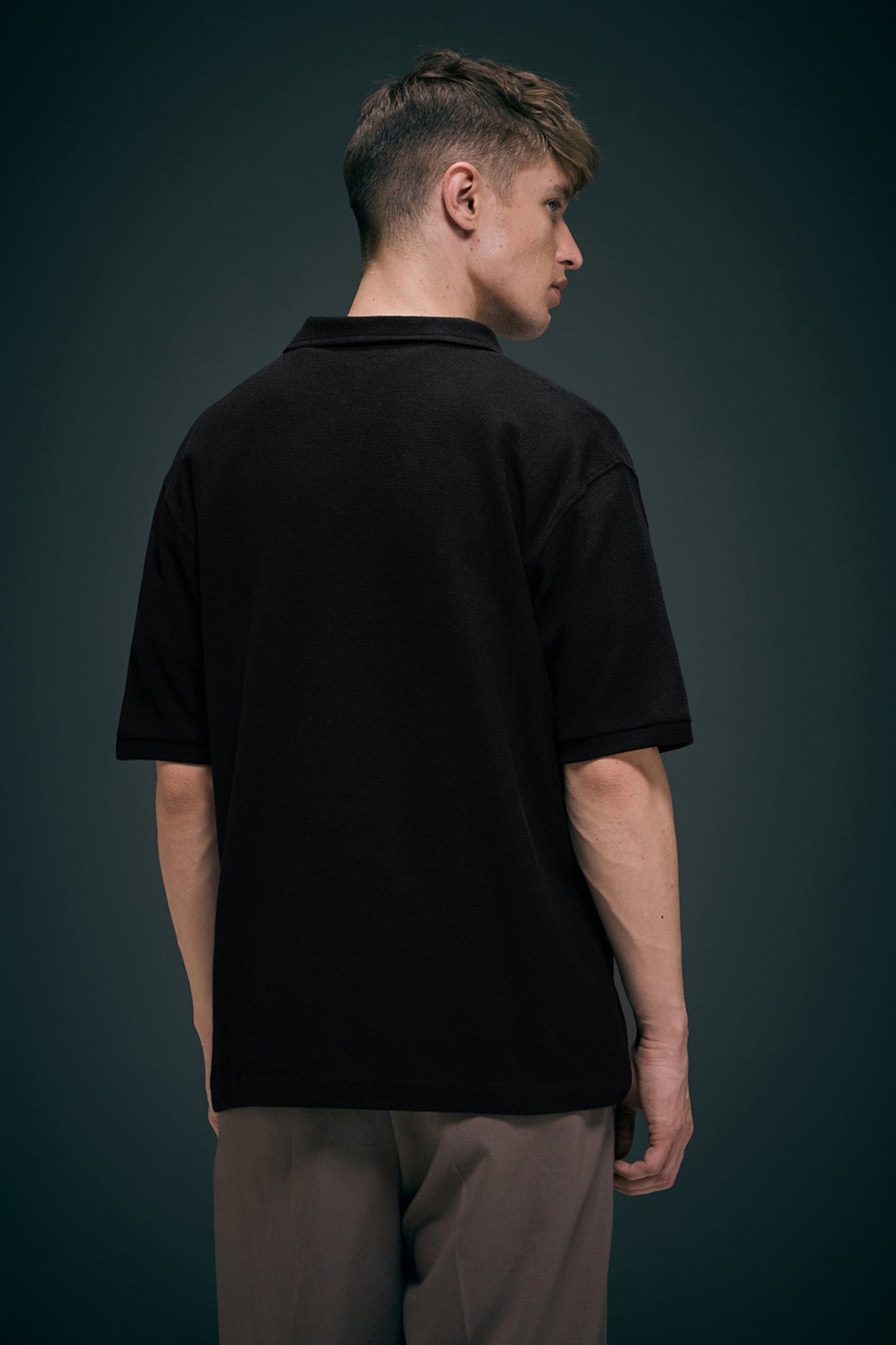 Crafted Polo - Black Maxzone Clothing