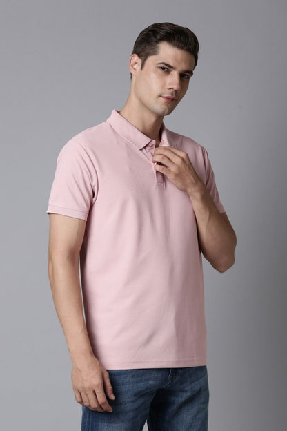 Smart tech polo - Mauve Polo T-SHIRT Maxzone Clothing   