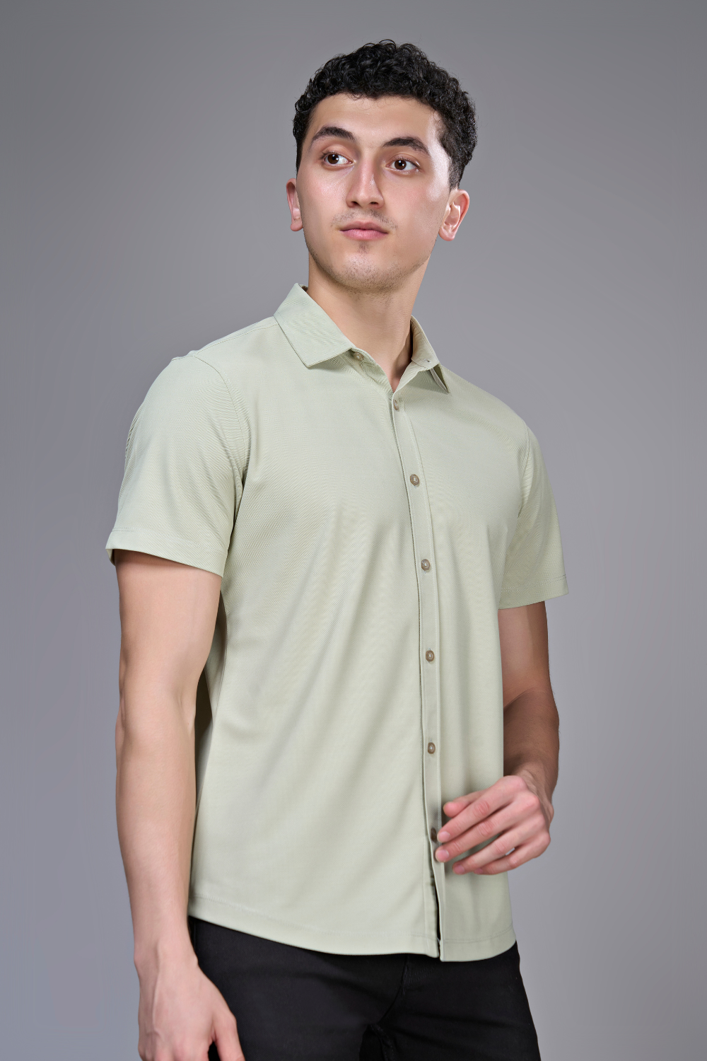 Spring Green Smart Tech Shirt Shirts Maxzone Clothing   