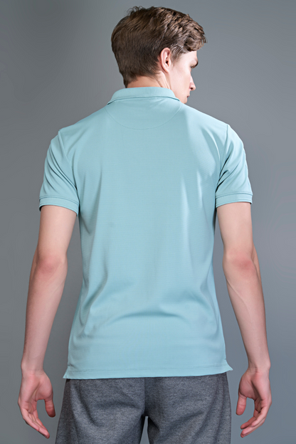 Sea Foam - Smart Tech Textured Polo Maxzone Clothing