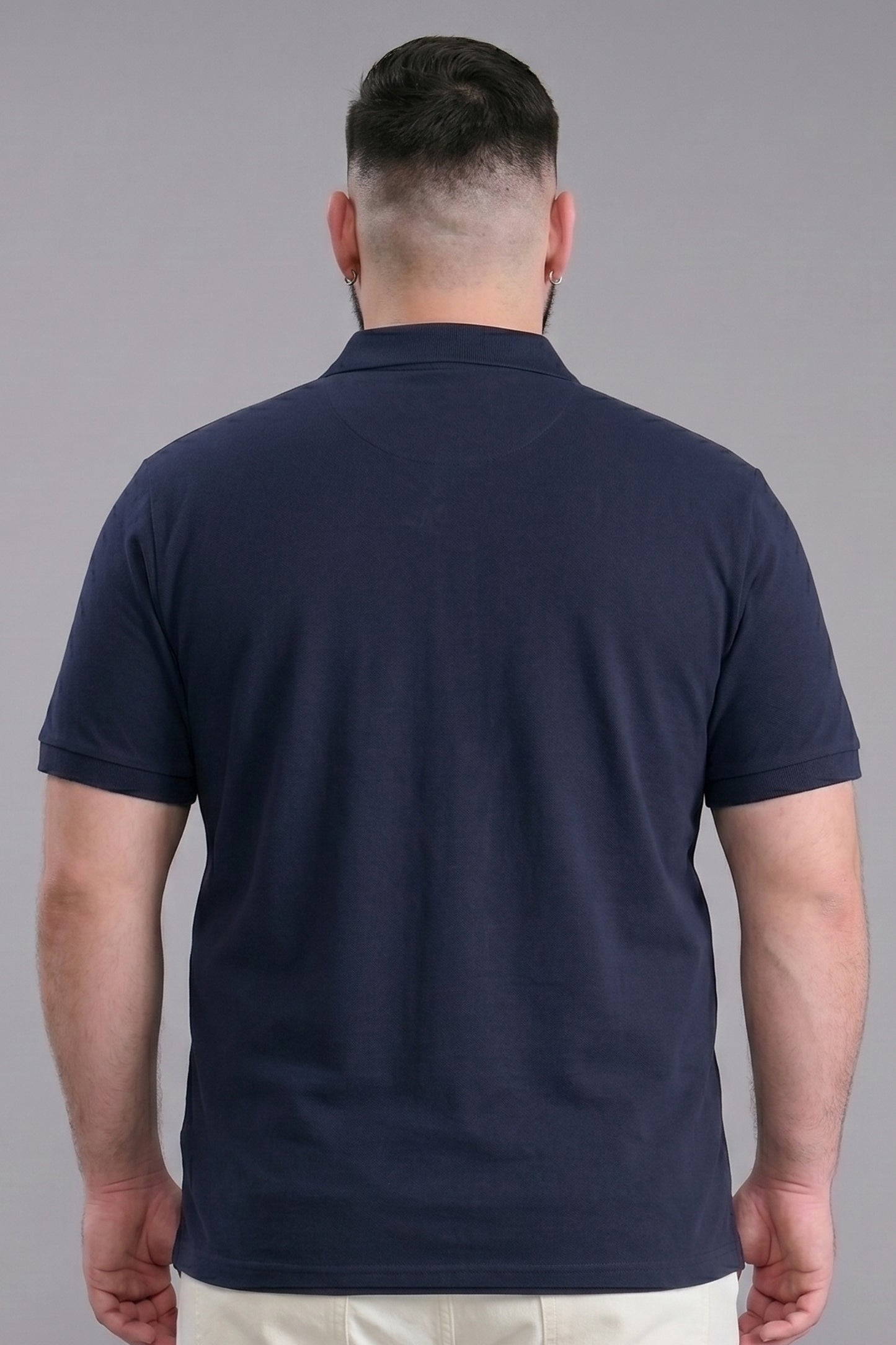 Teal Navy - Zyric Pocket Polo Plus Size