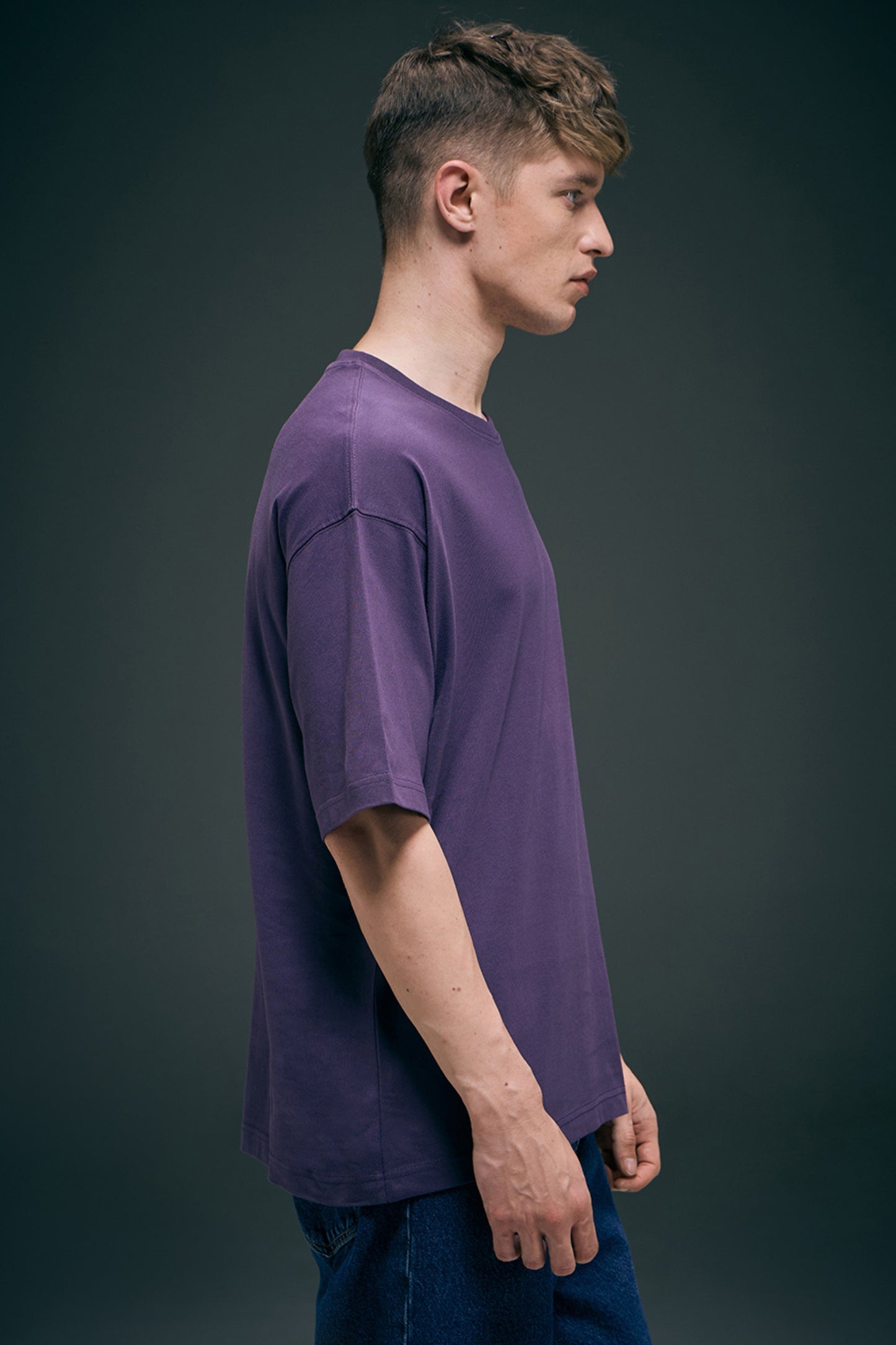 Rich Violet - Oversized drop shoulder Oversized Maxzone Clothing