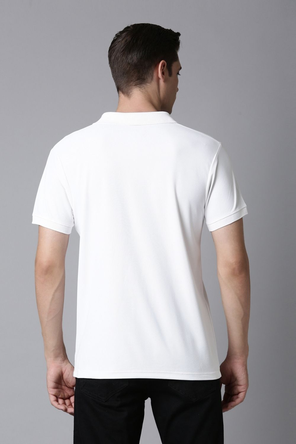 Smart tech polo - White Polo T-SHIRT Maxzone Clothing   