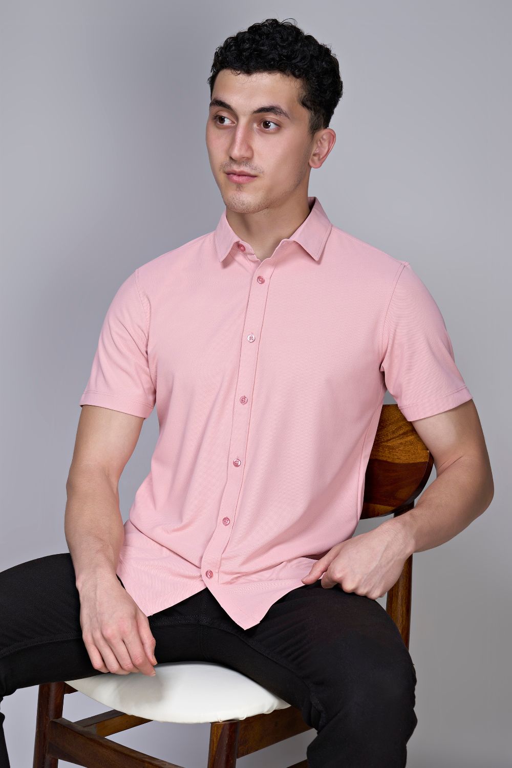 Mauve Smart Tech Shirt Shirts Maxzone Clothing   