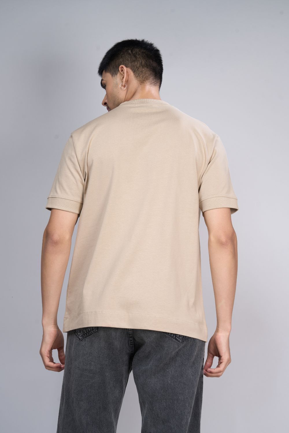 Ash Oversized Drop Shoulder T-shirts Maxzone Clothing   