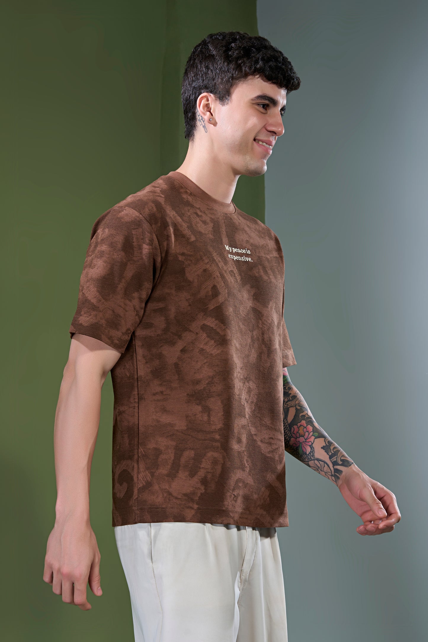 Teak - Aop Core Oversize T-shirt