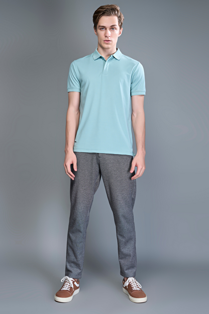 Sea Foam - Smart Tech Textured Polo Maxzone Clothing