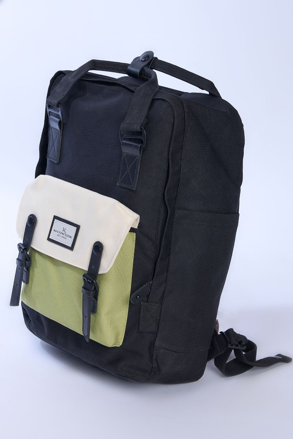 White-Green Bagpack  Maxzone Clothing   