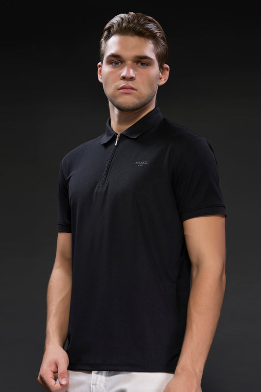 Black 365 Days Y2K Polo T-shirt