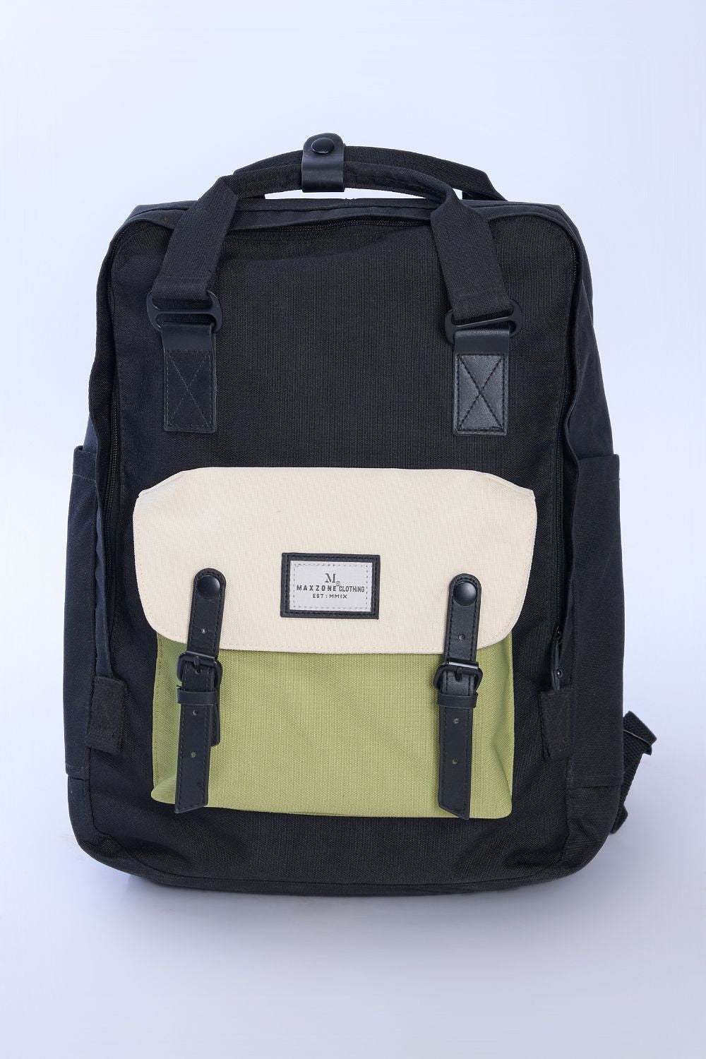 White-Green Bagpack  Maxzone Clothing   