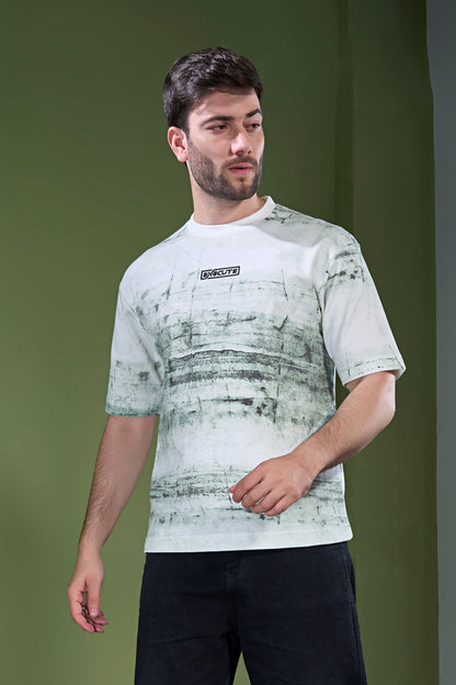 White - Aop Core Oversize T-shirt