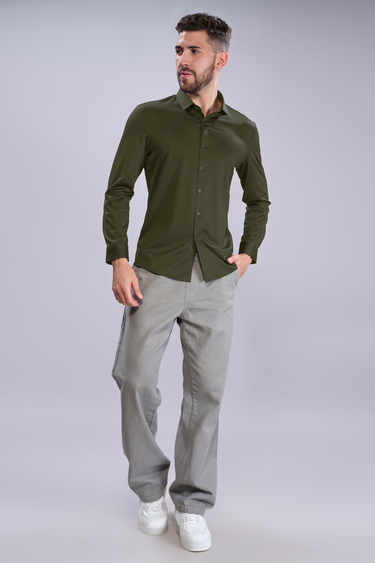 Peacock Green - Stitchless Shirt