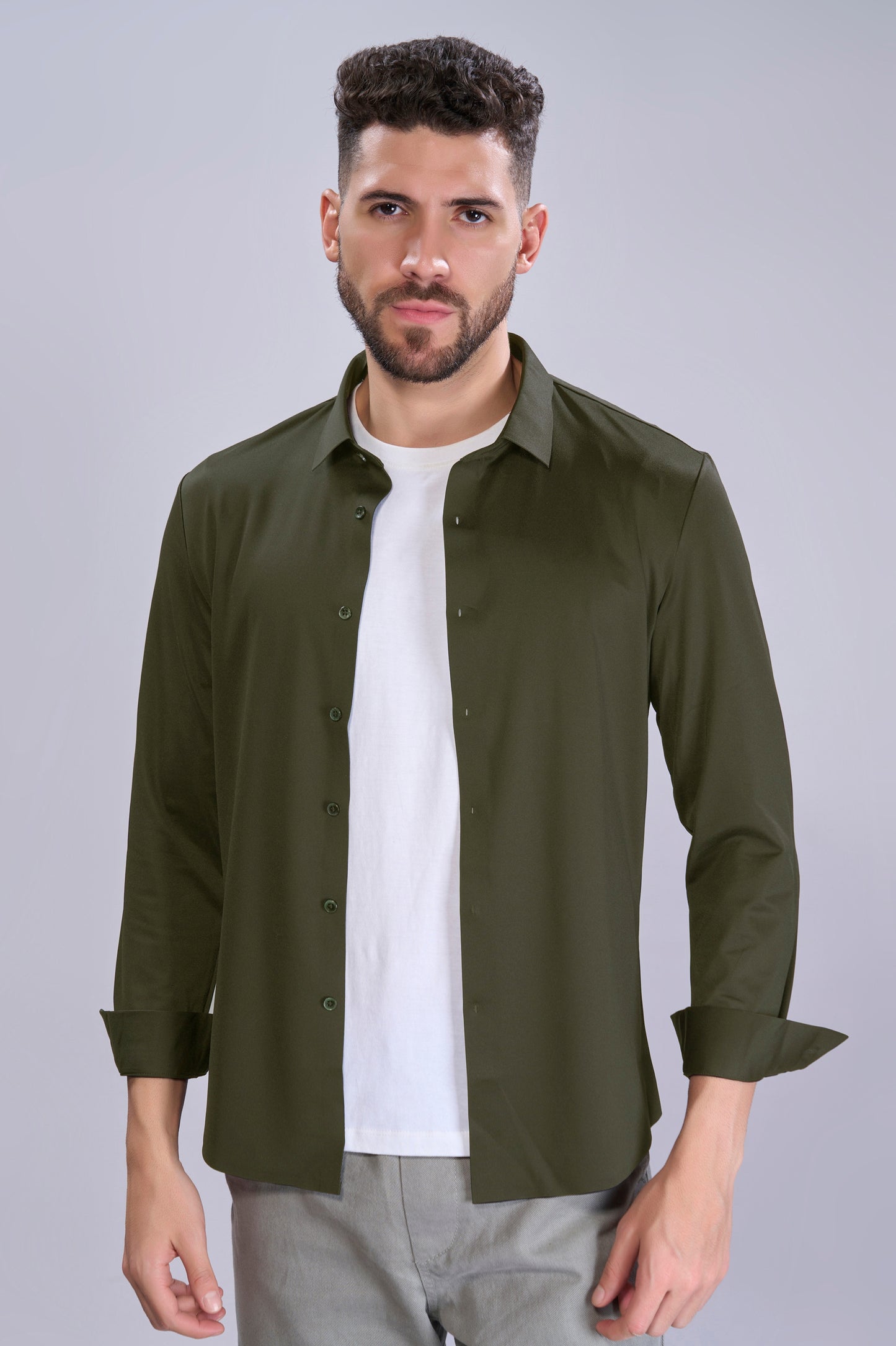 Peacock Green - Stitchless Shirt