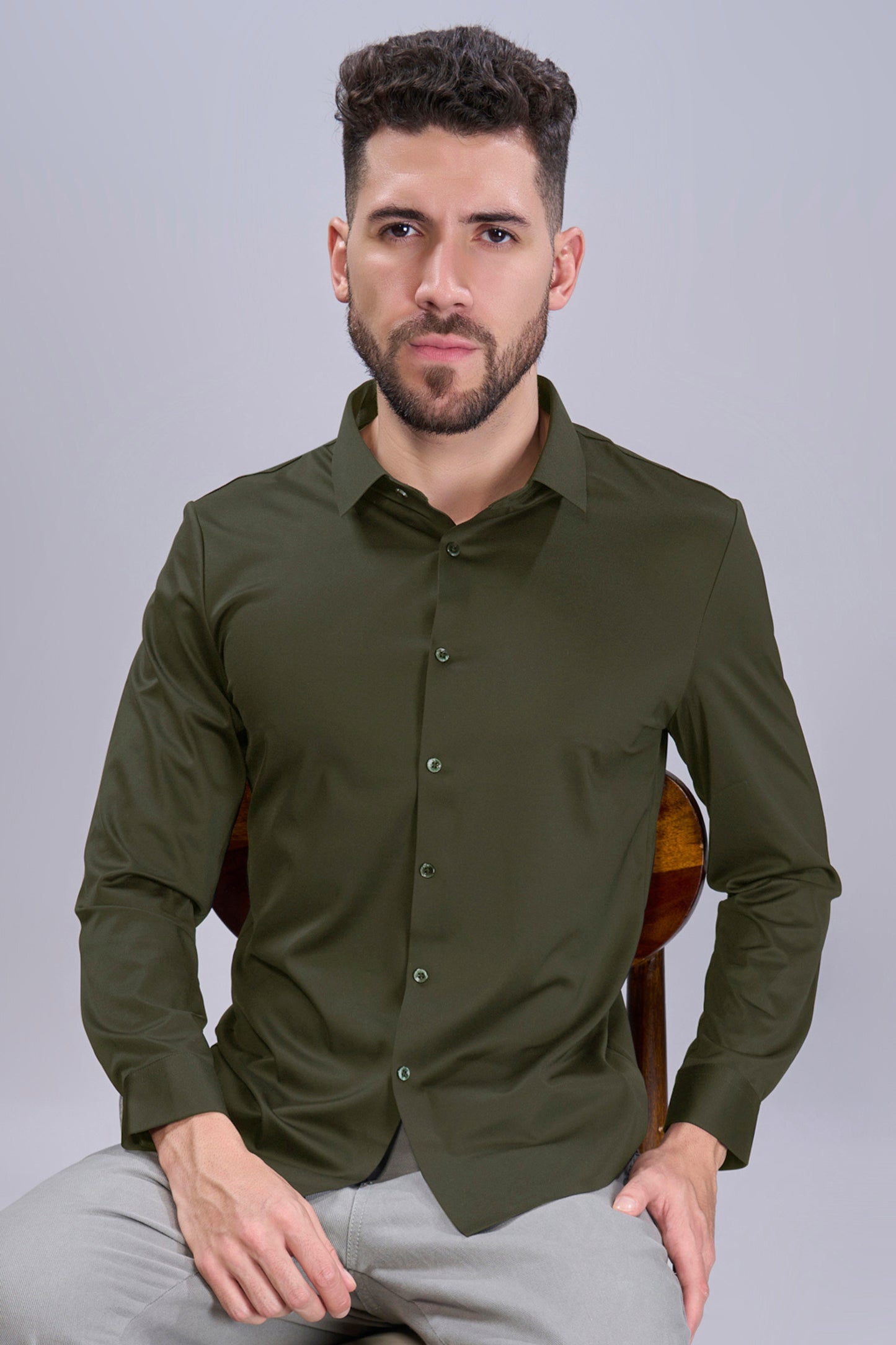 Peacock Green - Stitchless Shirt