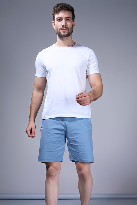 Air Blue - 365 Shorts With Side Zip Pocket