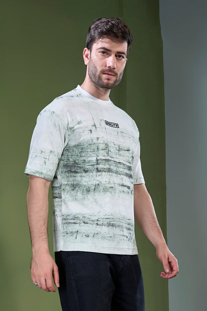 White - Aop Core Oversize T-shirt