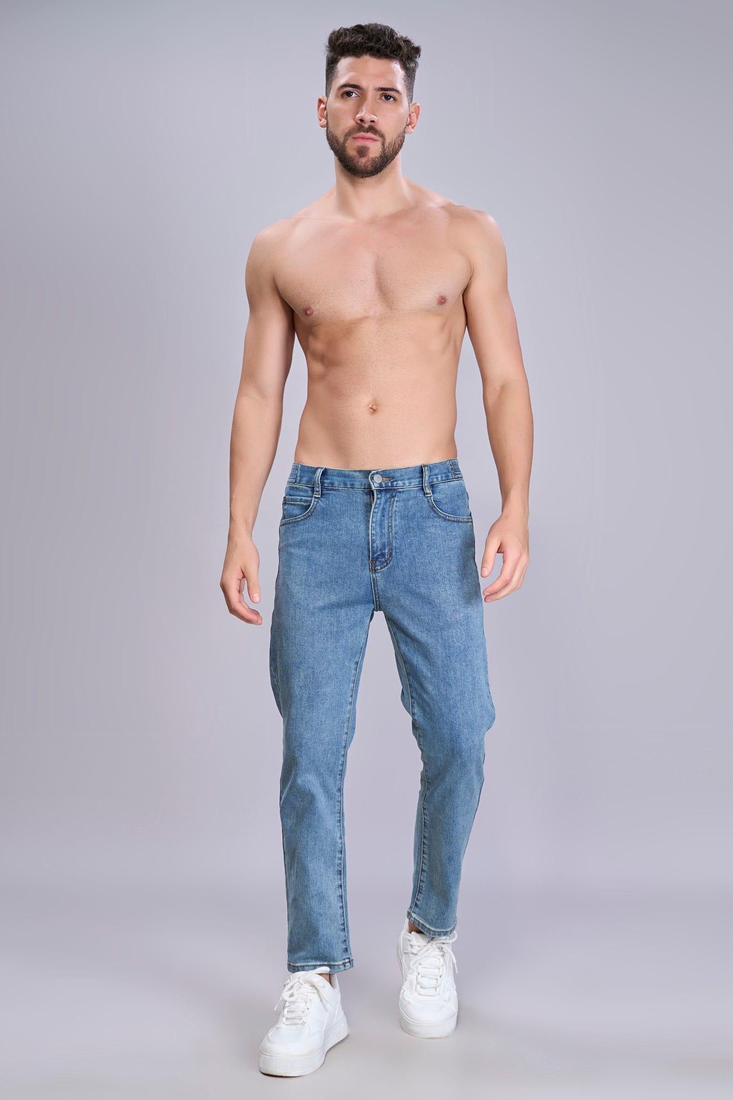 Den'o Blue Straight Fit Jeans