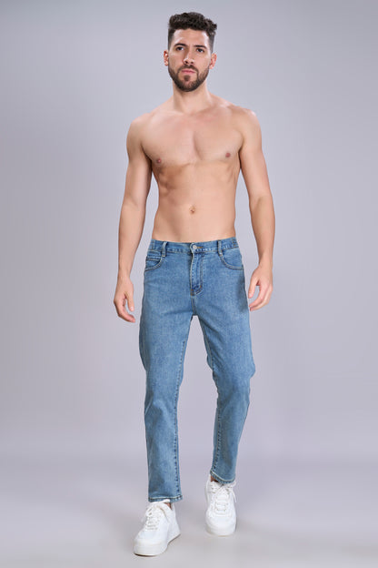 Den'o Blue Straight Fit Jeans