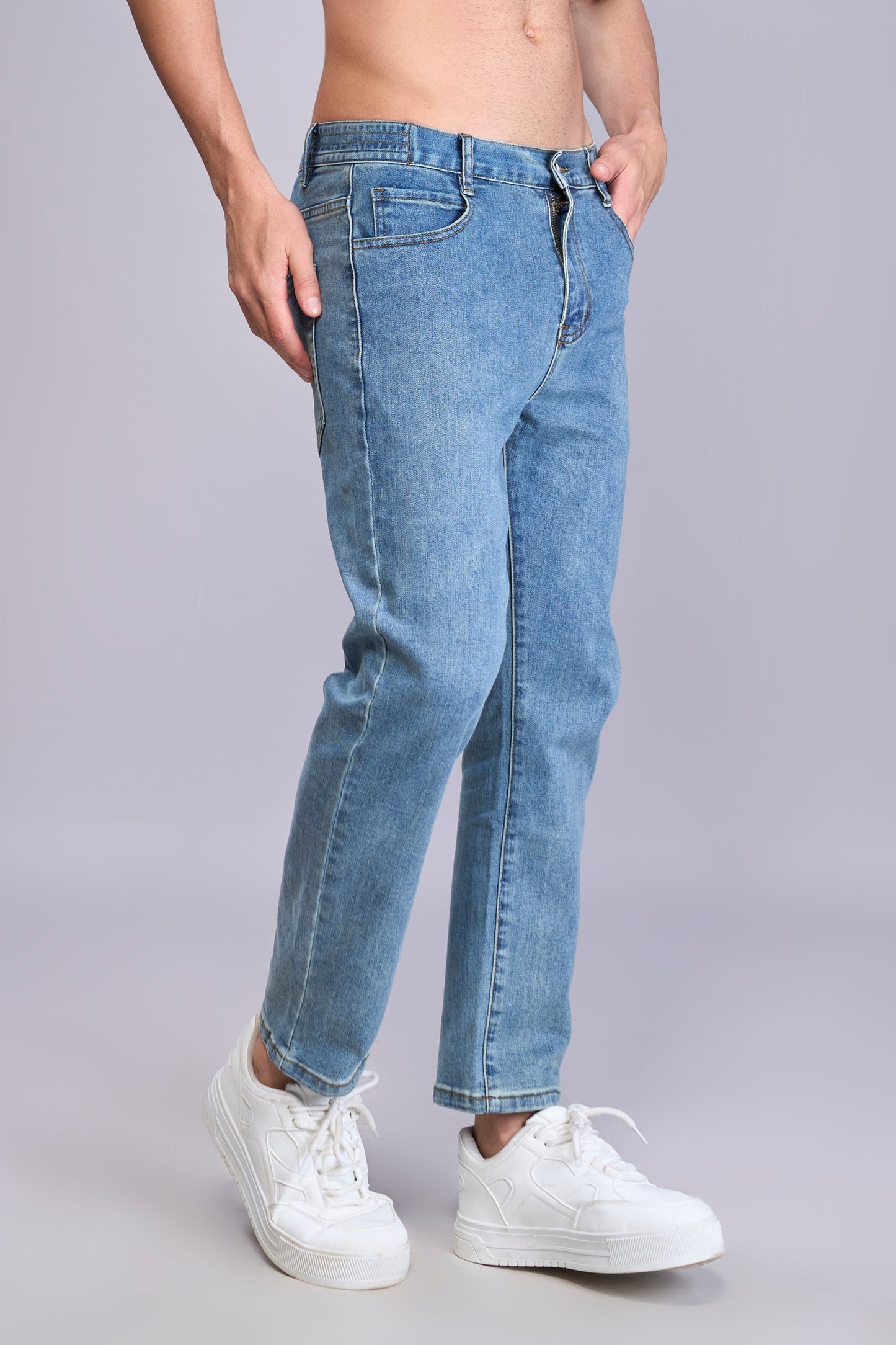 Den'o Blue Straight Fit Jeans