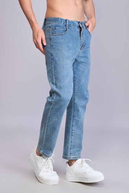 Den'o Blue Straight Fit Jeans
