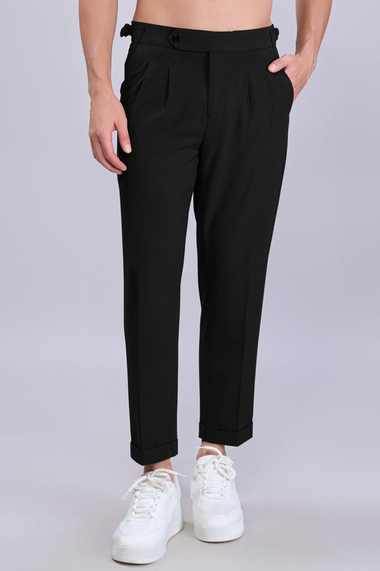 Black Old Money Pants