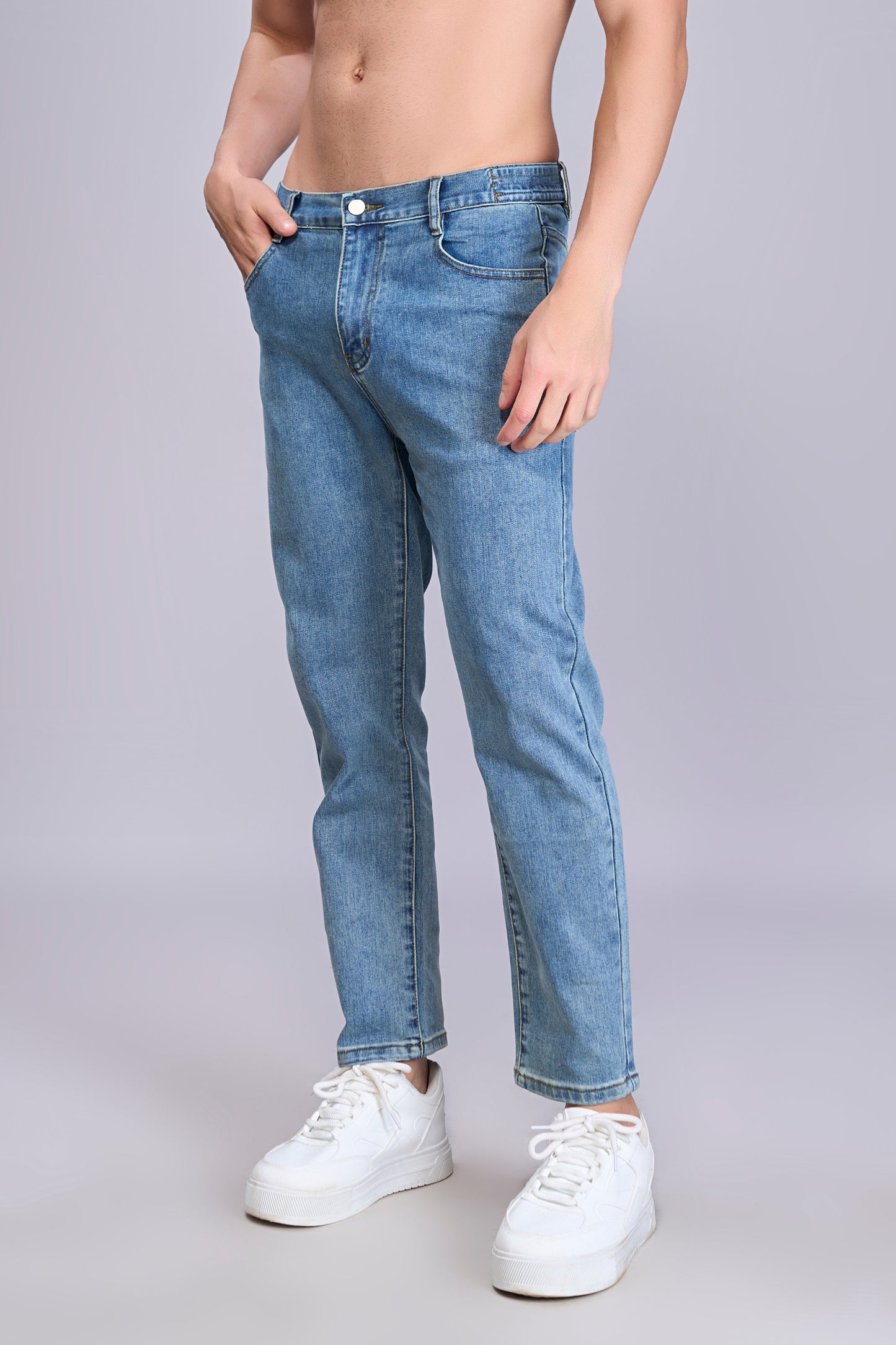 Den'o Blue Straight Fit Jeans