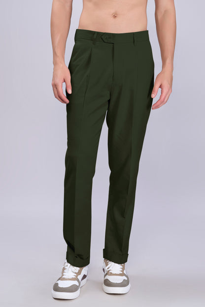 Deep Green Old Money Pants