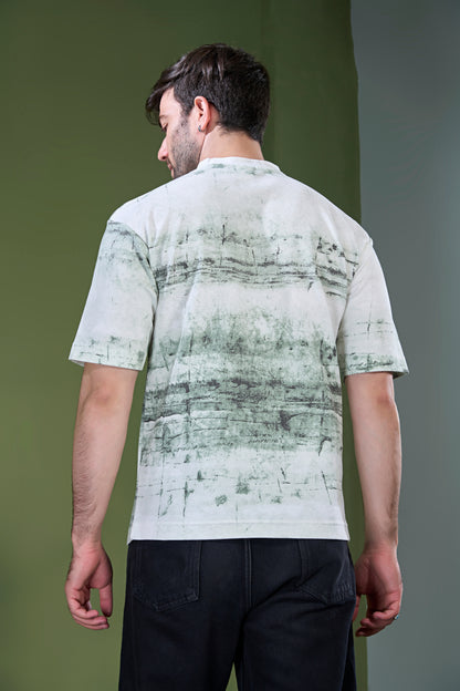 White - Aop Core Oversize T-shirt