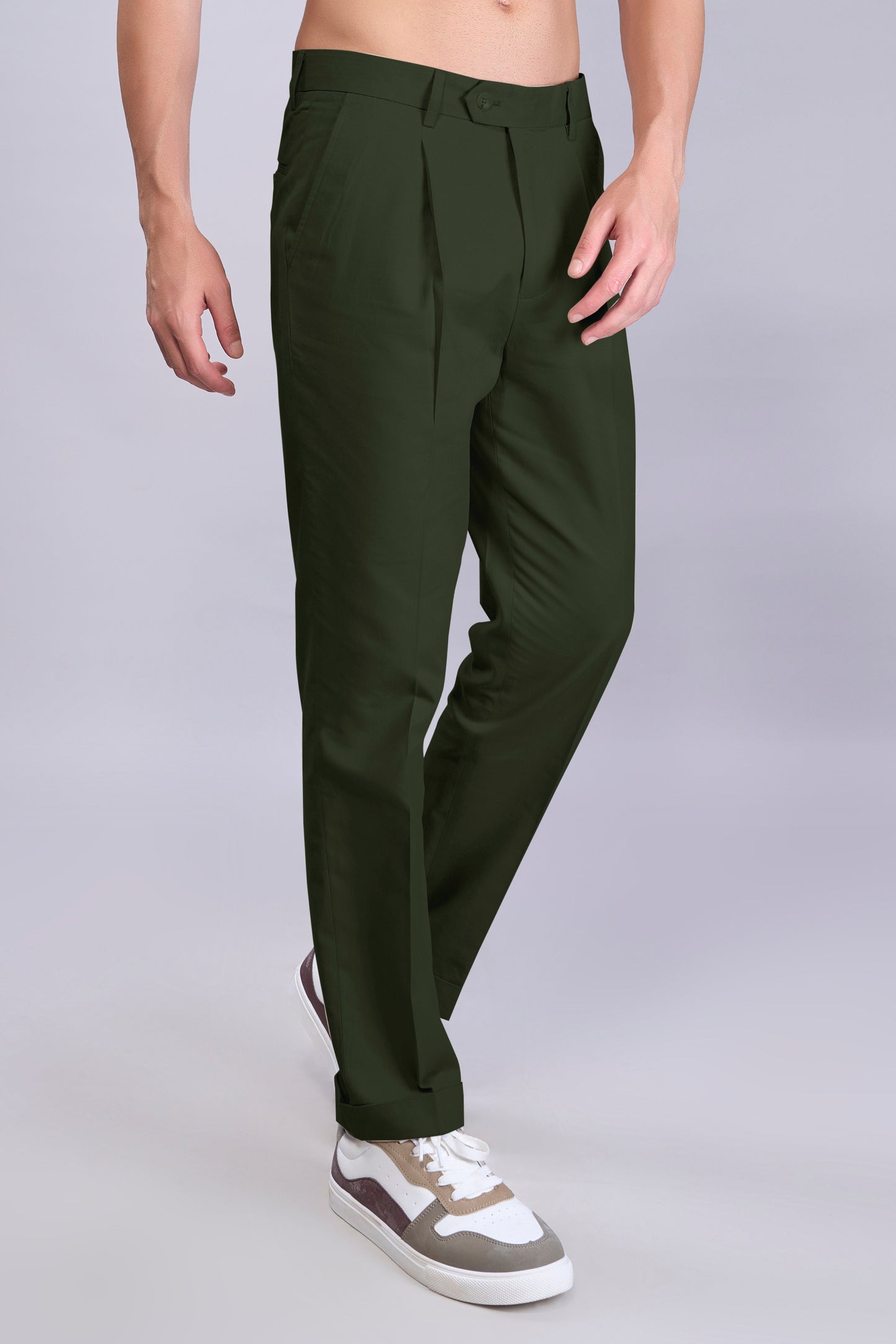 Deep Green Old Money Pants