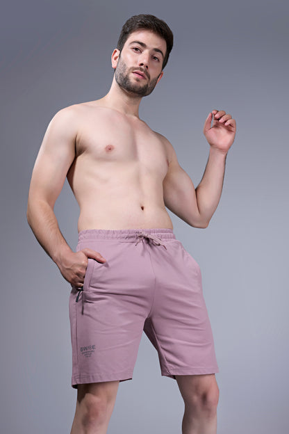 Mauve - 365 Shorts With Side Zip Pocket