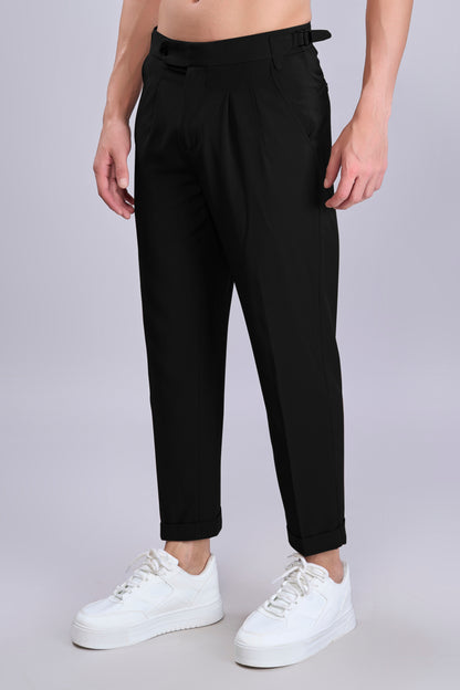 Black Old Money Pants