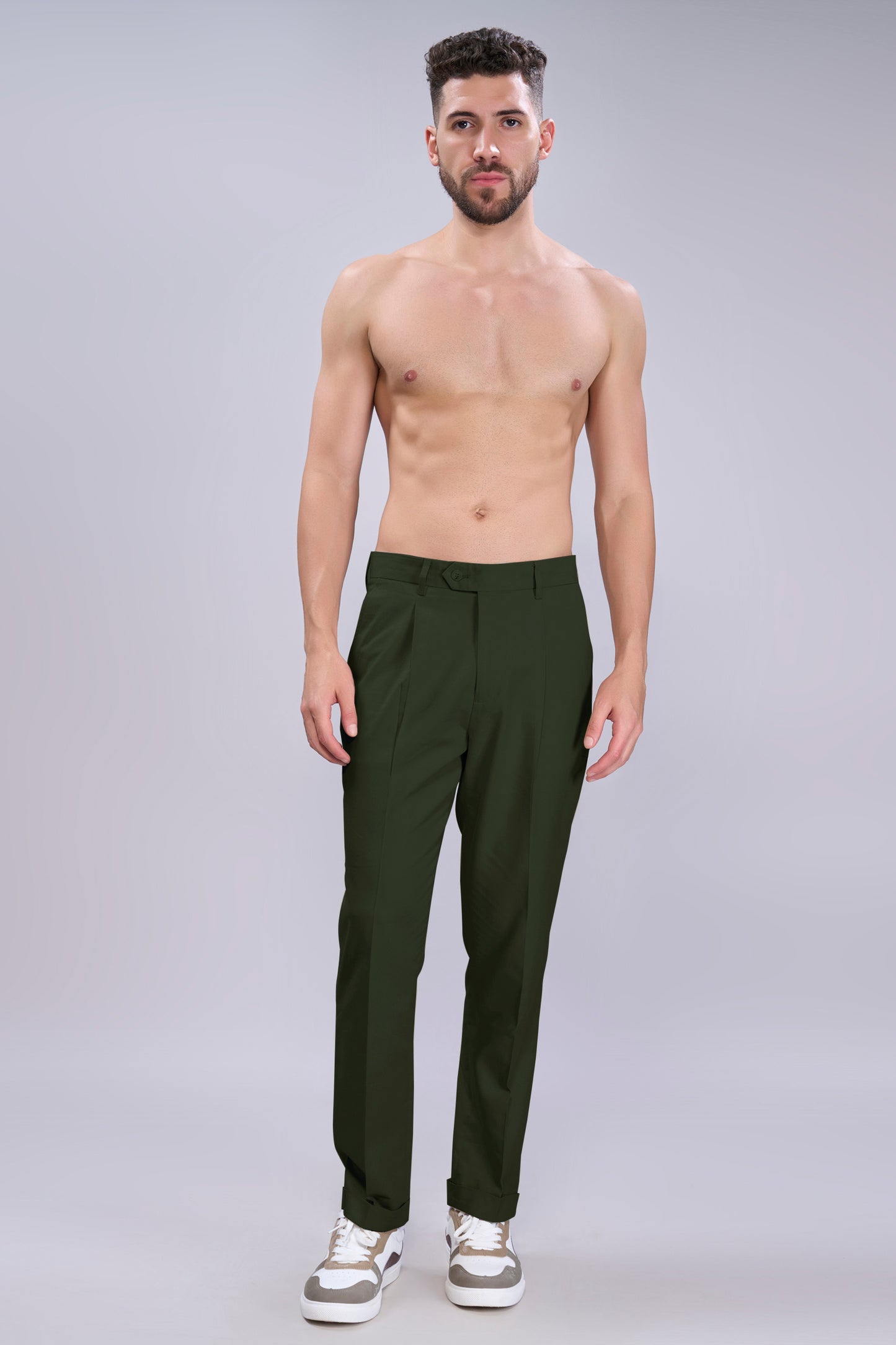 Deep Green Old Money Pants