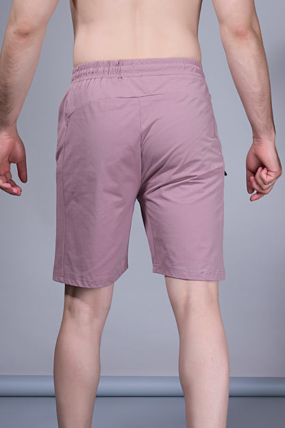 Mauve - 365 Shorts With Side Zip Pocket