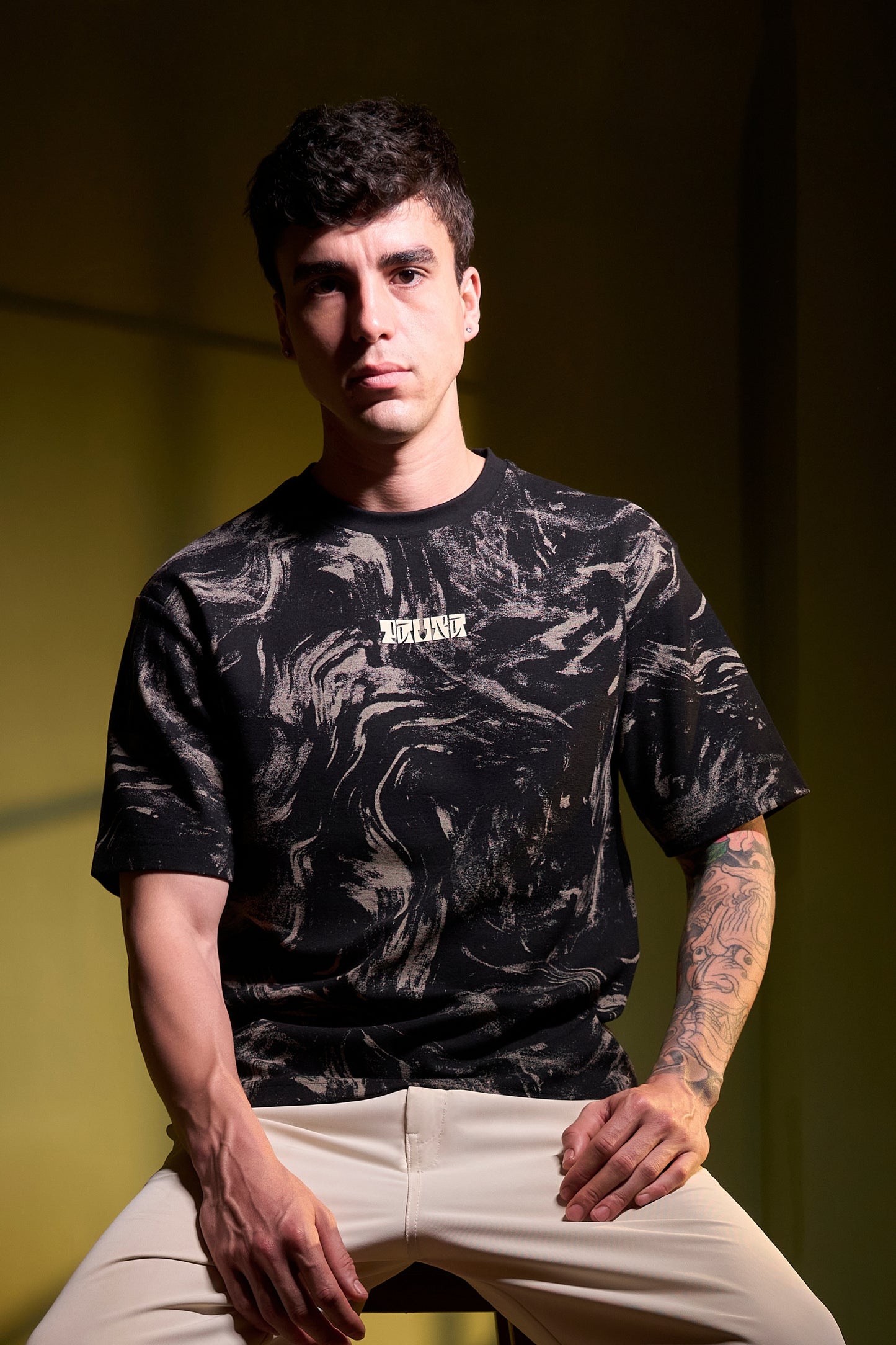 Black - Aop Core Oversize T-shirt