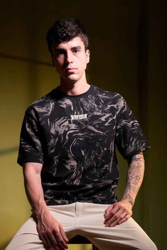 Black - Aop Core Oversize T-shirt