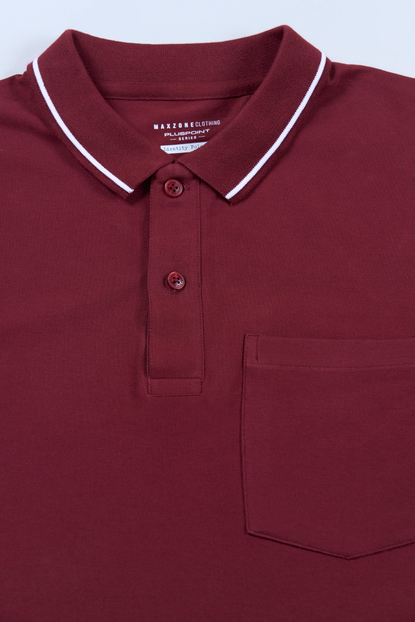 Maroon - Identity Pocket Polo