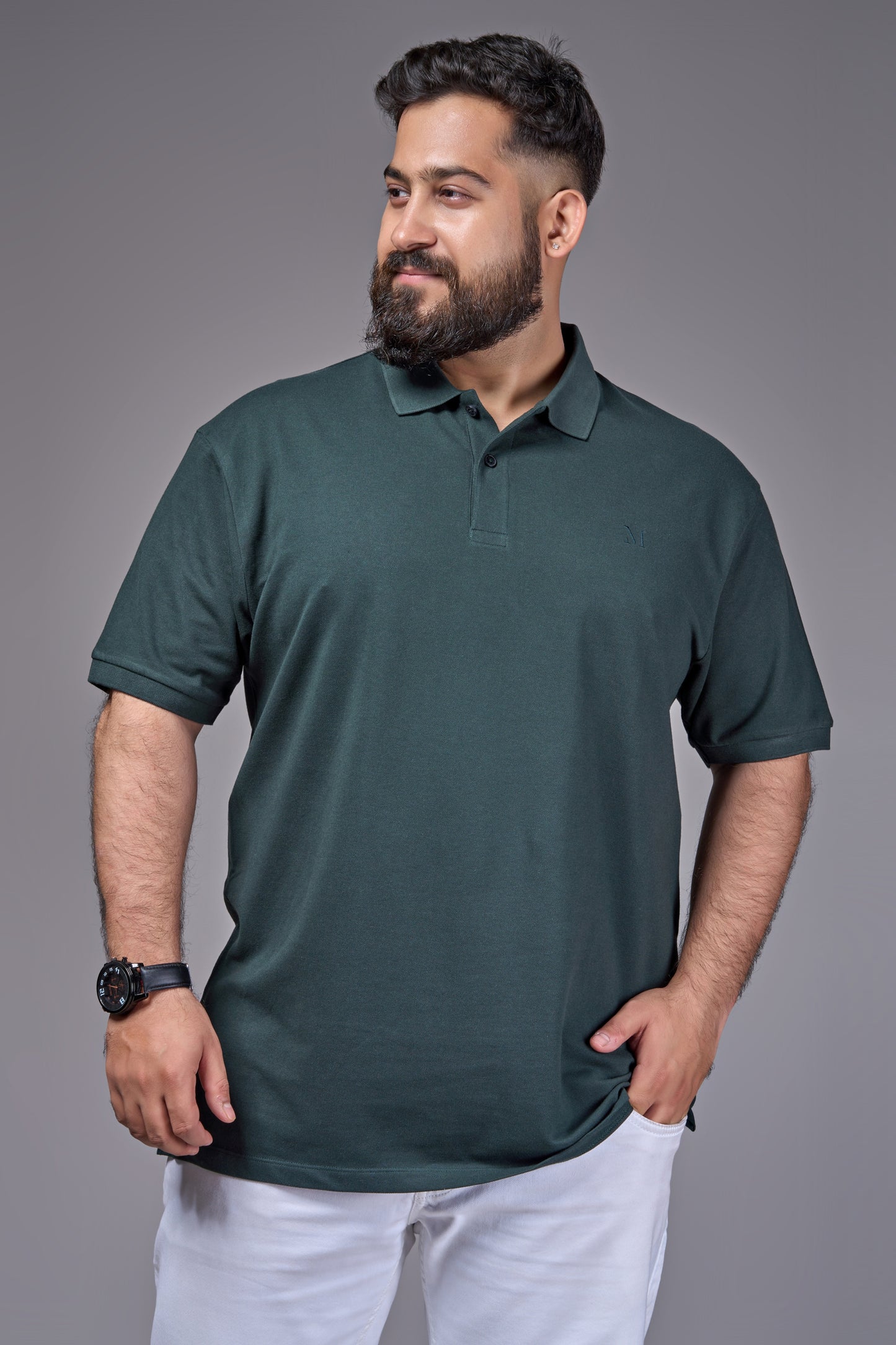 June Green - Cotton Pique Polo Polo Size